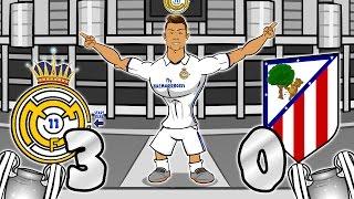 3-0! Real Madrid vs Atletico Madrid - RONALDO HAT-TRICK! (UEFA Champions League Semi-Final Parody)