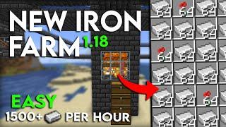 NEW Minecraft 1.19 IRON FARM TUTORIAL | 1500+ Iron Per Hour - Easy and Efficient