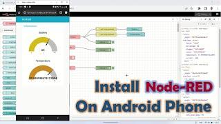 Install Node RED on Android, and Test Termux-API Node (Get Battery Information)