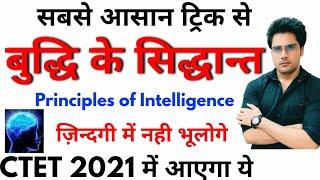 बार-बार पेपर में आने वाले बुद्धि के सिद्धान्त, principles of intelligence,महत्वपूर्ण प्रश्नो के साथ