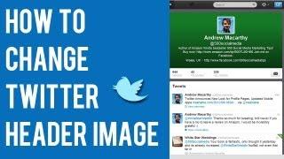 How to Change Twitter Header Image 2012, 2013 | Twitter Cover Profile Photo