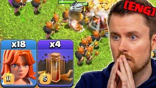 Are MASS VALKYRIE Stronger than Mass Root Riders ? (Clash of Clans)