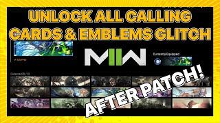 MW2 UNLOCK ALL CALLING CARDS AND EMBLEMS GLITCH TUTORIAL - HOW TO GET AFTER PATCH UPDATE !!