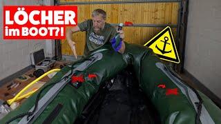  NUR ZWEI LÖCHER IM SCHLAUCHBOOT, FLICKEN UND GUT IST !?! 