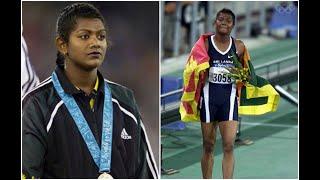 Susanthika Jayasinghe of Sri Lanka winning Silver medal  -200m women at Sydney Olympics 2000