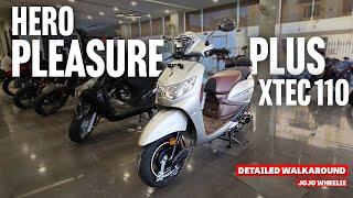 2024 Hero Pleasure Plus Xtec 110 Detailed Walkaround | Everything U need to know | Jojo Wheelie