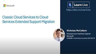 Classic Cloud Services to Cloud Services Extended Support Migration