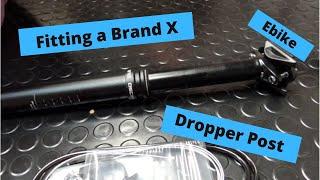 Fitting a Brand X Dropper Post to an Ebike