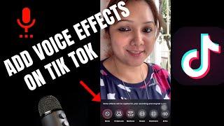 How to Add Voice Effects on TikTok