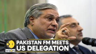 Pakistan's Economic Crisis: Finance Minister Ishaq Dar meets US delegation | English News | WION