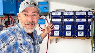 EASIEST Off Grid Solar Power System Battery Bank