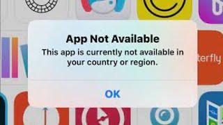 The App Is Unavailable In The Country Or Region You’re In Message Fix