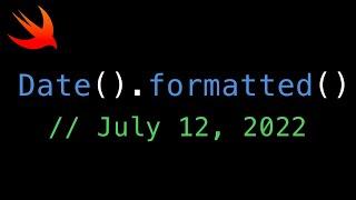 New Way to Format Dates in Swift (5.5)