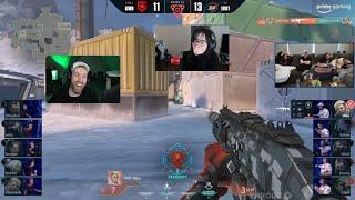 Streamers Reacts On "Hiko 7HP Clutch" Against Gambit Esports ft. Shroud Kyedae ONSCREEN