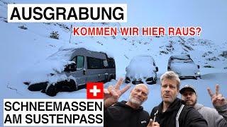 #993 Krasse 50 cm Schnee im September | Wir graben uns aus | Schneepflug mit Problem | Schweiz