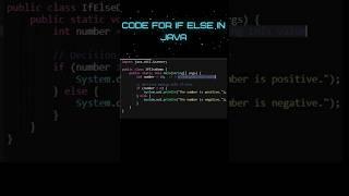 "If-Else in Java in 60 Secs! "#Java#LearnJava#Coding#Programming#JavaShorts#TechShorts#CodingShorts