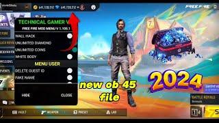 FREE FIRE UNLIMITED DIAMONDS HACK  NEW OB 45 UPDATE 2024 || FF DIAMONDS HACK || MIDEA FIRE