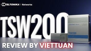 Teltonika TSW200 - INDUSTRIAL POE+ ETHERNET SWITCH Review | Việt Tuấn