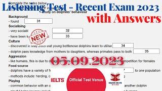 IELTS Listening Actual Test 2023 with Answers | 05.09.2023