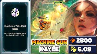 SECRET PRISMATIC STAT SHARD KAYLE WITH 2800 AD WITH 6.00 ATTACK SPEED (Crazy Combo) | League Arena
