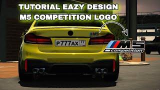 Tutorial logo M5 Competition logo design car | Car Parking Multiplayer