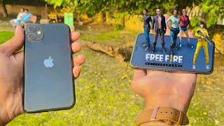 iPhone 11 Free Fire Gameplay | 100% Battery to 0% | Handcam | Screen Recording