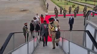 Malawi President Dr Lazarus Chakwera in Mozambique