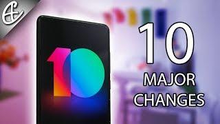 Top 10 MIUI 10 Features - Major Changes!