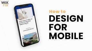 Wix Mobile Web Design | Wix Fix