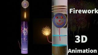 HOW THE AERIAL SHELL FIREWORKS WORK? || PROFESSIONAL FIREWORKS | 3D ANIMATION || LEARN FROM THE BASE