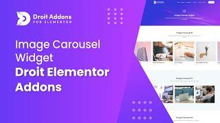 Image Carousel Widget | Droit Addons for Elementor