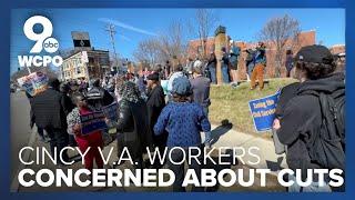 Veterans protest recent VA job cuts, DOGE efforts to slash contracts