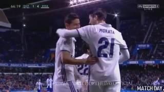 James Rodriguez Second Goal - Deportivo La Coruna vs Real Madrid 14   La Liga 26/04/2017 HD