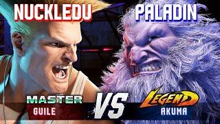 SF6 ▰ NUCKLEDU (Guile) vs PALADIN (Akuma) ▰ High Level Gameplay