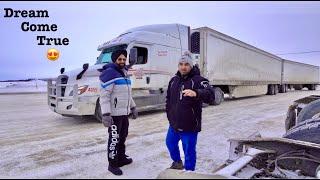 First Long Trip with Father  on Canadian Truck | Father Son Trucking part-1