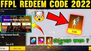 ffpl redeem code today telugu ||free fire ffpl redeem code Telugu || ffpl redeem code not coming