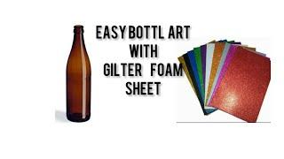 Easy bottle art|SIMPLE TECH CRAFTS|Video-9....