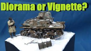 What is a diorama, what is a vignette? An approximation