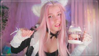 ASMR Your Catgirl Maid Friend Pampers You Before the Party  (You're Sick)