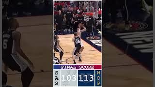 San Antonio Spurs vs New Orleans Pelicans Play in game Highlights