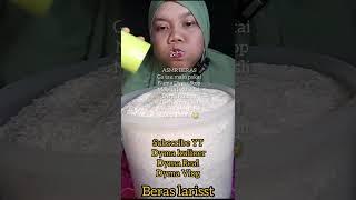 DYMA KULINER ASMR RAW RICE EATING Makan Beras Mentah #mukbang @Dymareal @dymavlog