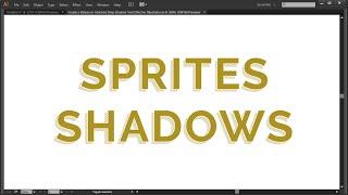 How to Create a Stripes or Hatched Drop Shadow Text Effect in Illustrator