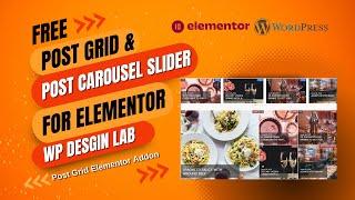 Free Post Grid and Post Carousel Slider for Elementor
