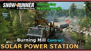 SnowRunner - Solar Power Station | Burning Mill Tennessee Contract