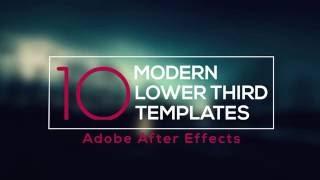 After Effects - 10 Different Lower Third Animations (Motion Graphics)