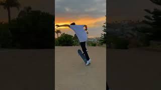 Aesthetic skating hill bomb at sunset #shorts