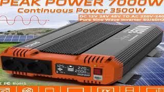 Pure Sine Wave Inverter Power Inverter 7000W DC 12V 24V 48V To AC 220V 230V 50HZ