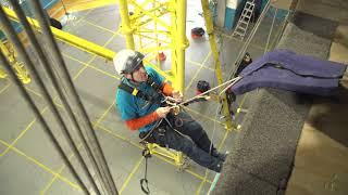 Abseiling over a 90 Degree Edge. 2020.