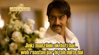 Ajay Devgan : All dialogue s of Once upon a time in Mumbai : Best ever