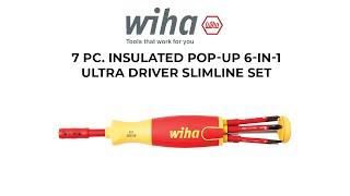 7 Pc Insulated 6-in-1 Ultra Driver SlimLine Set from Wiha Tools